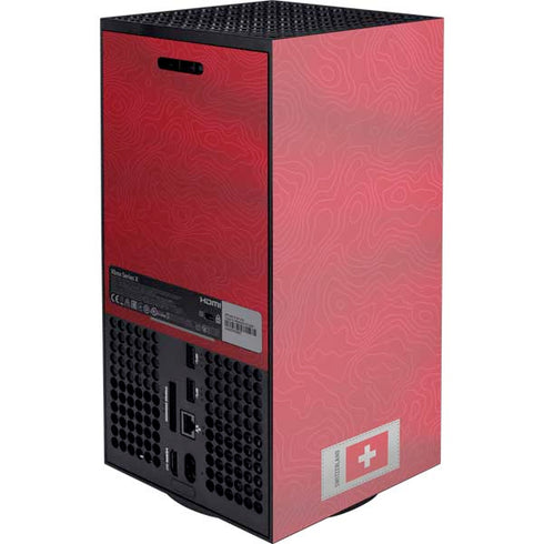 Switzerland Soccer Flag XBox Series X Digital Edition Console Skin